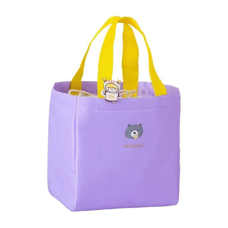 Lunch Bag Food Storage Tote Bags Aluminum Foil Lunch Box Portable Picnic Bag