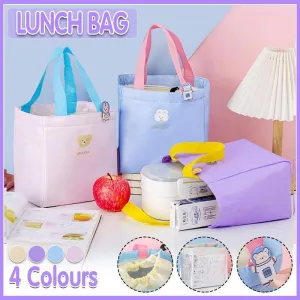 Lunch Bag Food Storage Tote Bags Aluminum Foil Lunch Box Portable Picnic Bag