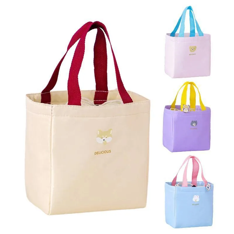 Lunch Bag Food Storage Tote Bags Aluminum Foil Lunch Box Portable Picnic Bag
