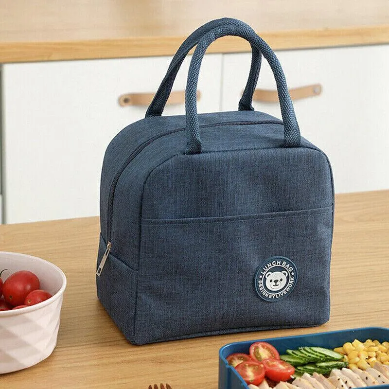 Lunch Bag Insulated Thermal Cool Food Storage Bag Box Carry Tote