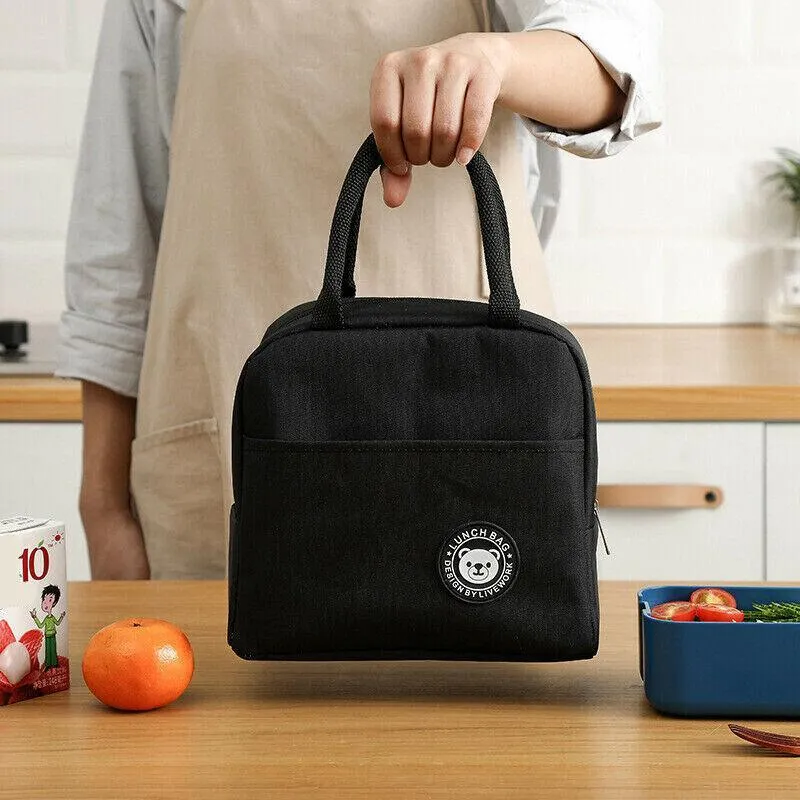 Lunch Bag Insulated Thermal Cool Food Storage Bag Box Carry Tote