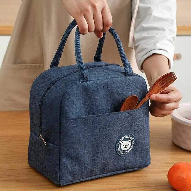 Lunch Bag Insulated Thermal Cool Food Storage Bag Box Carry Tote