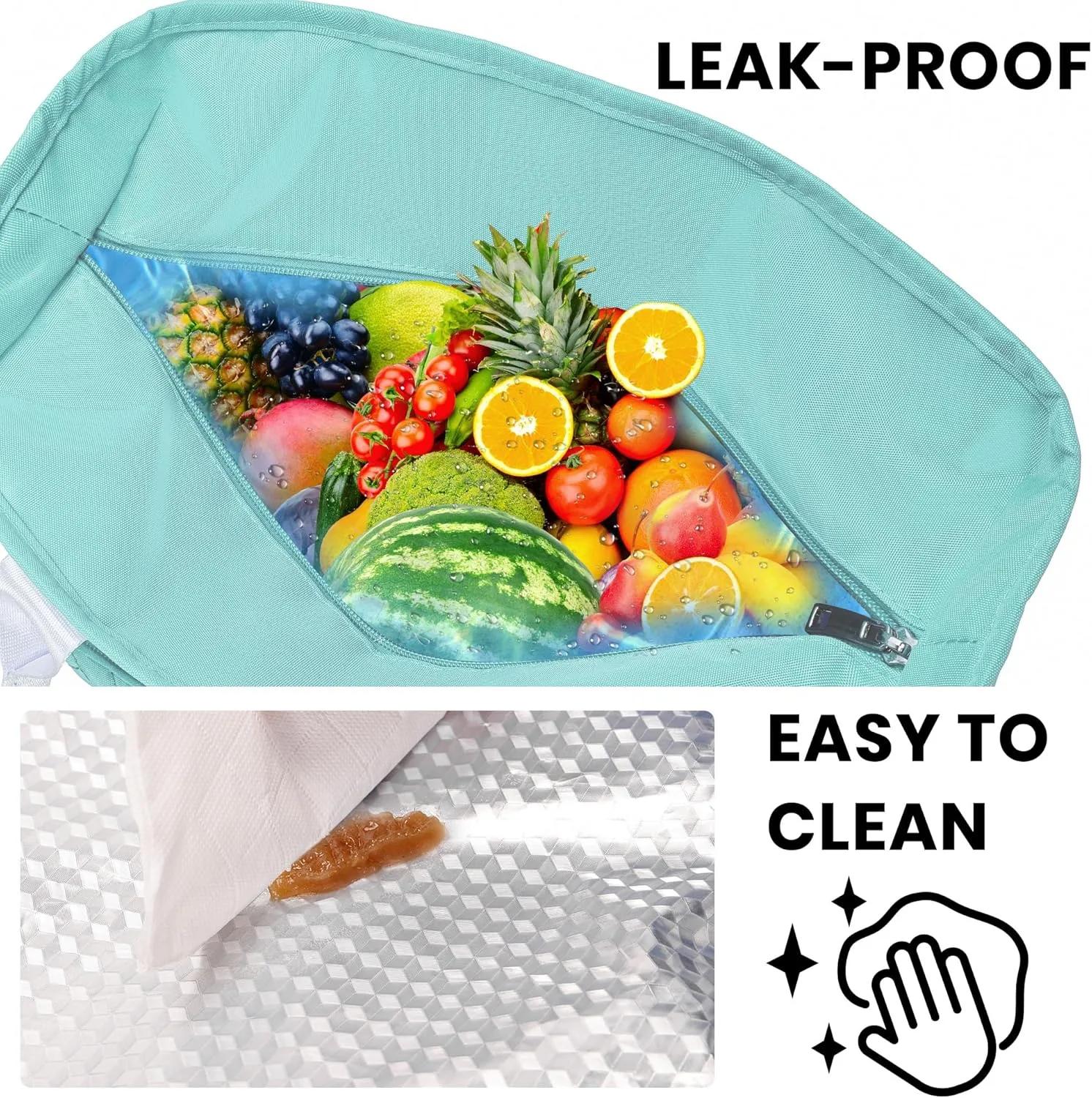 Lunch Box for Women, Large Women's Lunch Bags with an Adjustable Shoulder Strap, Leak Proof Lunch Tote Bag, Insulated Lunch Bag for Office, Work, Picnics, Camp Green