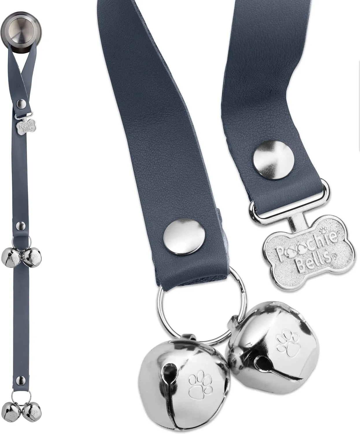 Lux Leather USA Handcrafted Dog Doorbell, Trusted by Pros & Pet Owners for 15  Yrs, Quick & Easy Potty/Housetraining Puppy Training Bells, Beautifully Made, Easy to Hear, Train in Days