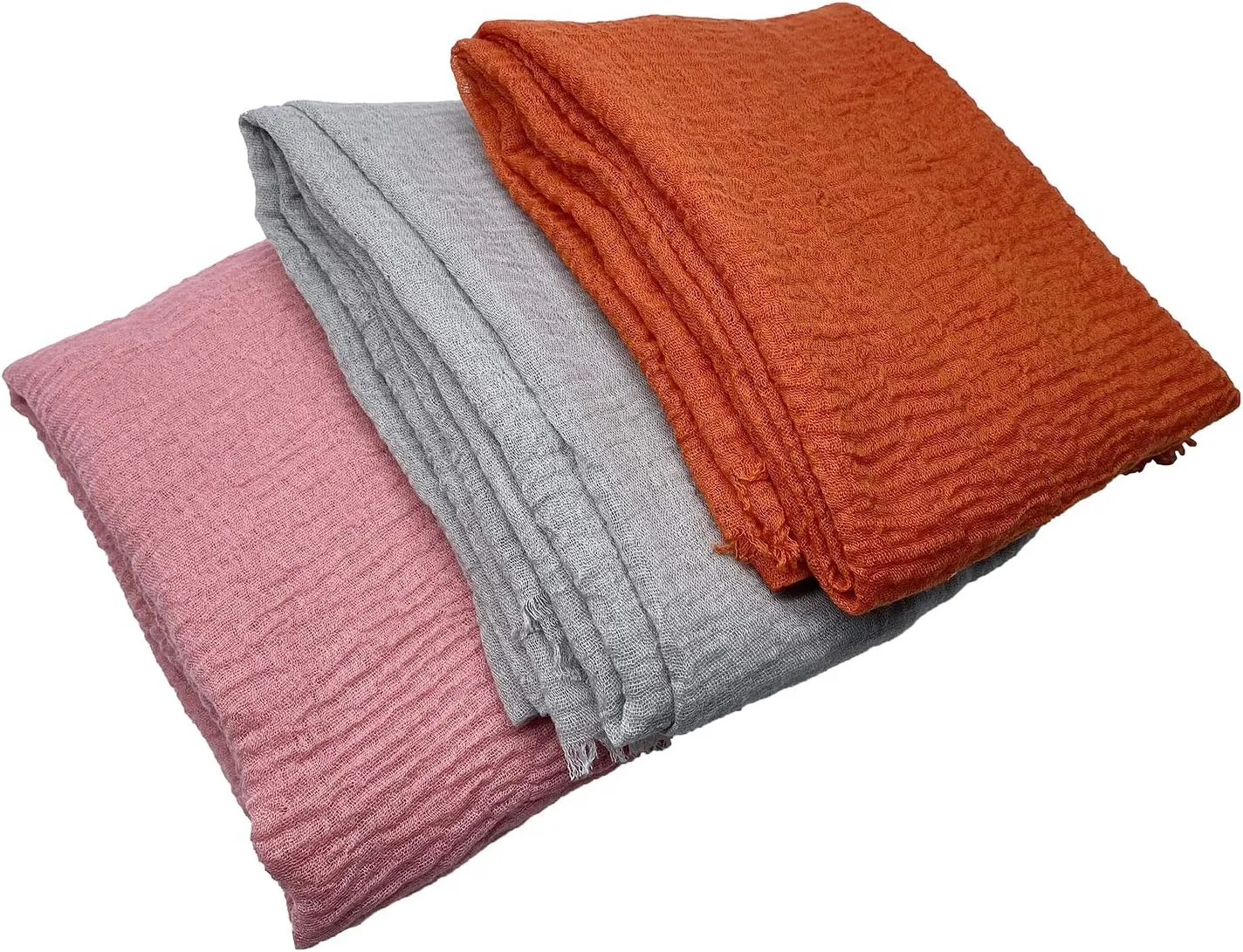 MANSHU 6 PCS Women's Soft Shawl and Wrap, Long Scarf, Big Head Scarf