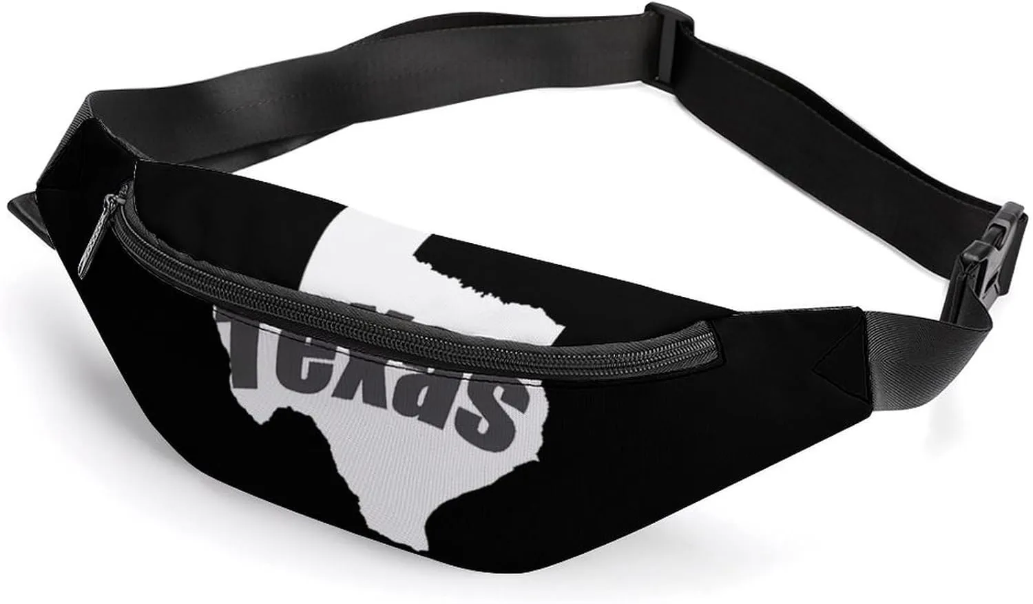 Map of Texas Crossbody Fanny Pack Waist Packs Adjustable Shoulder Bags Sling Bag for Hiking Running Cycling