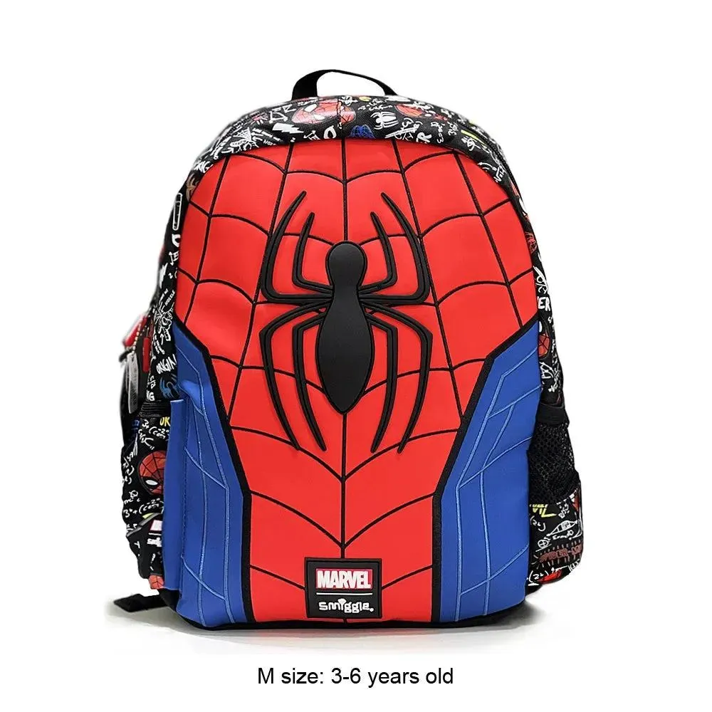 MARVEL Spider-Man Backpack for Children Smiggle Wheel Schoolbag Children's Knapsack Trolleys Bag 3-16 Years Old Hot-selling