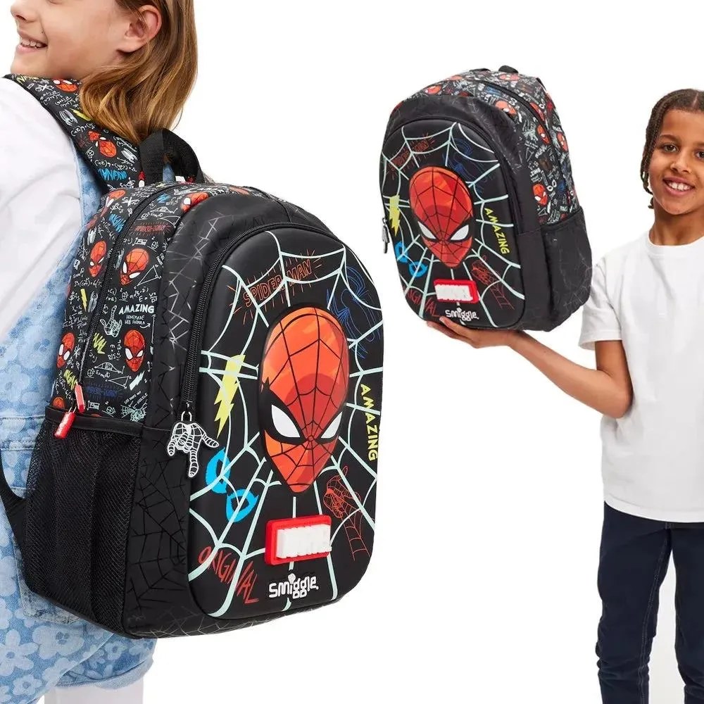MARVEL Spider-Man Backpack for Children Smiggle Wheel Schoolbag Children's Knapsack Trolleys Bag 3-16 Years Old Hot-selling
