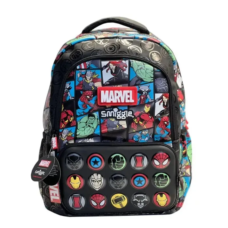 MARVEL Spider-Man Backpack for Children Smiggle Wheel Schoolbag Children's Knapsack Trolleys Bag 3-16 Years Old Hot-selling