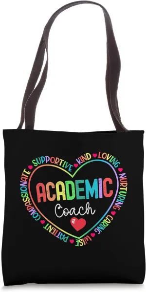 Matching Academic Coach Leader Resource Teacher Reading ESE Tote Bag