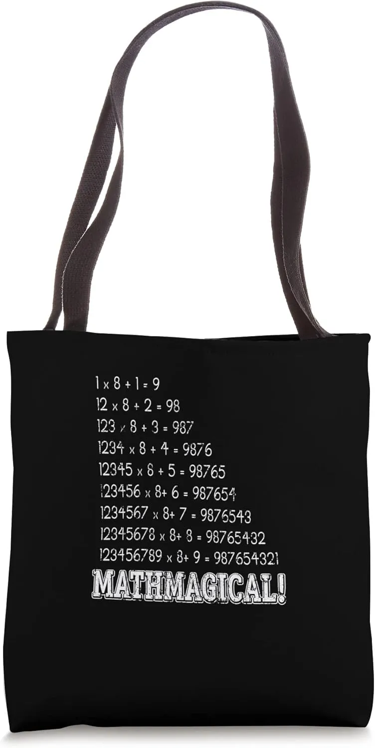 Mathemagical funny calculation Geek equation study solve Tote Bag
