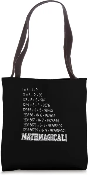 Mathemagical funny calculation Geek equation study solve Tote Bag
