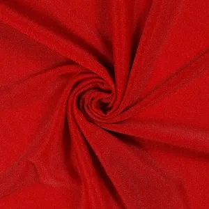 MDS Pack of 5 Yard Wedding Arch Draping Drapery Fabric Sheer Chiffon Fabric for Wedding Ceremony Reception Swag and Backdrop Decorations 60” Width DIY Sewing Multipurpose Fabric - Red