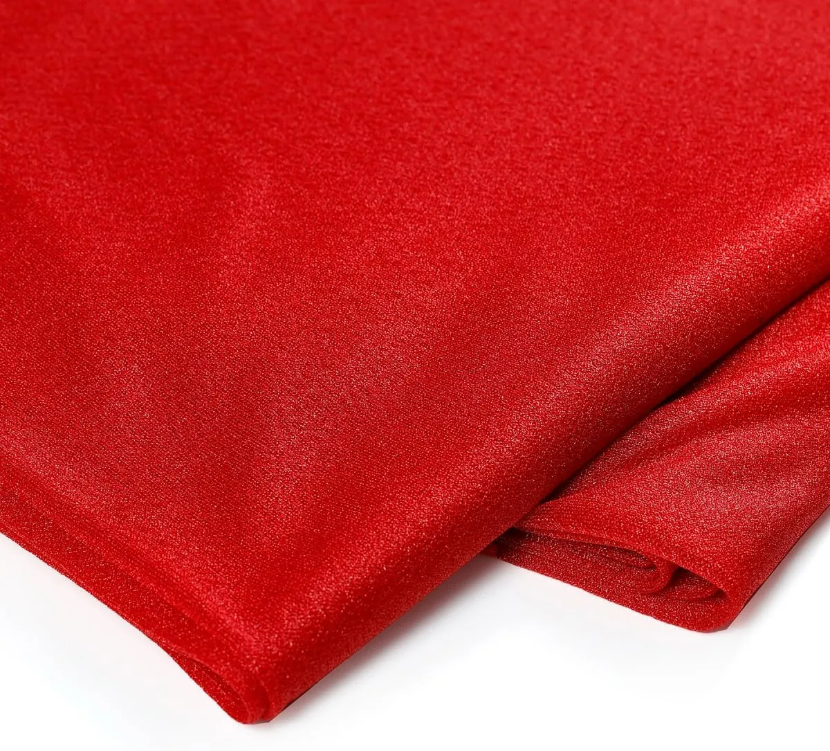 MDS Pack of 5 Yard Wedding Arch Draping Drapery Fabric Sheer Chiffon Fabric for Wedding Ceremony Reception Swag and Backdrop Decorations 60” Width DIY Sewing Multipurpose Fabric - Red