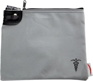 Medication Organizer Key Lock Bag, Travel Pill Organizer, Heavy Duty Medicine Lock System, Pill Pouch, 8 x 10 Inch (Gray)