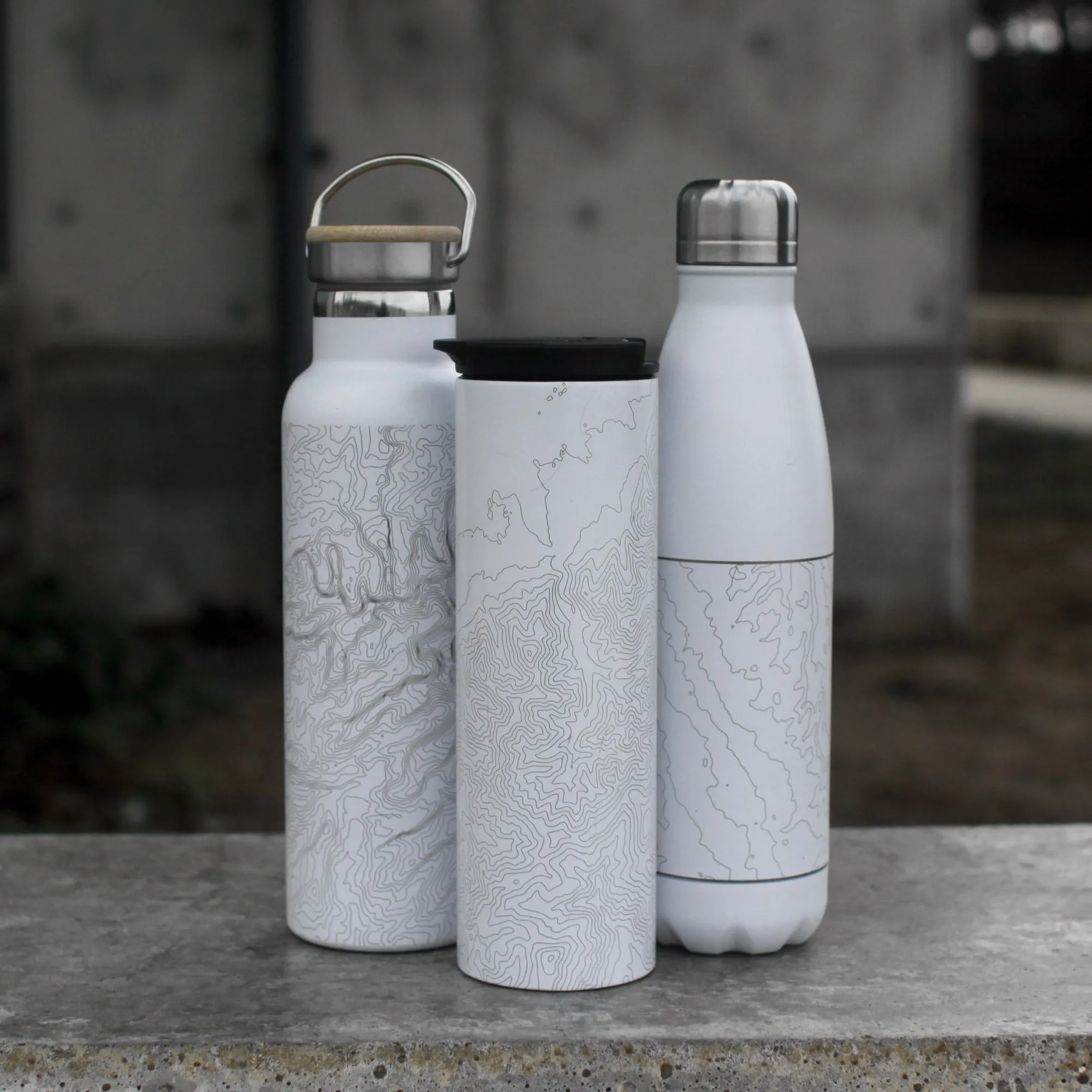 Medicine Bow - Wyoming Engraved Map Tumbler in Matte White
