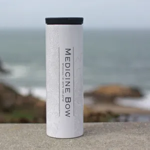 Medicine Bow - Wyoming Engraved Map Tumbler in Matte White