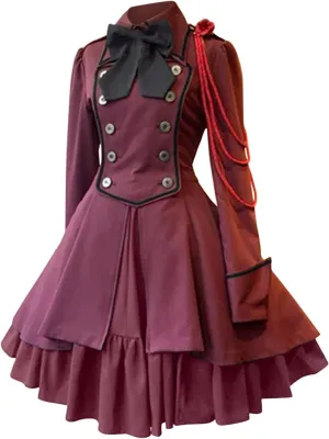 Medieval Renaissance Gown Dress for Women Steampunk Gothic Rockabilly Cosplay Victorian Vintage Retro Gown Dress