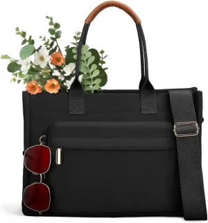 Medium Canvas Tote Bag for Women, Womens Tote Bag for School Bags Travel Crossbody Purse With Zipper Pocket