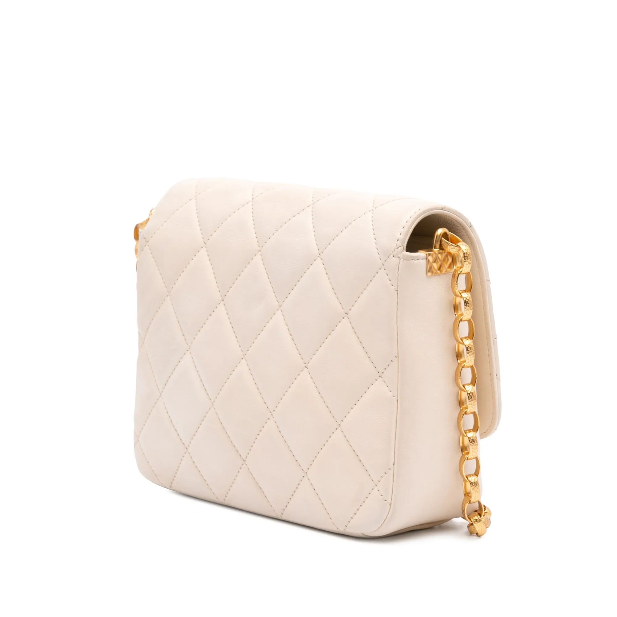 Medium Quilted Lambskin CC Coin Flap