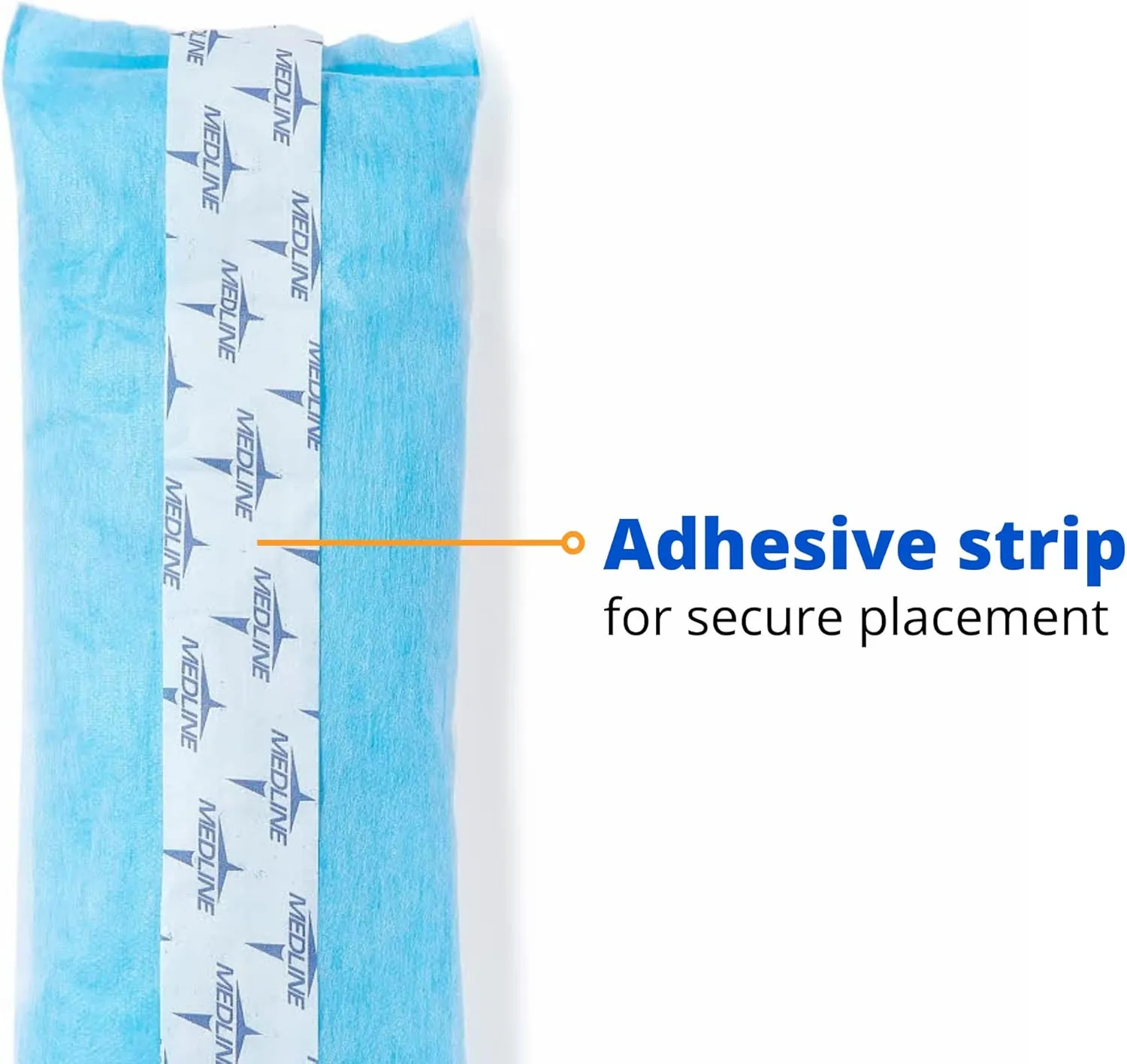 Medline Deluxe Perineal Cold Packs with Adhesive Strip, 4.5" x 14.25", Pack of 24, Ideal for Postpartum Perineal Care