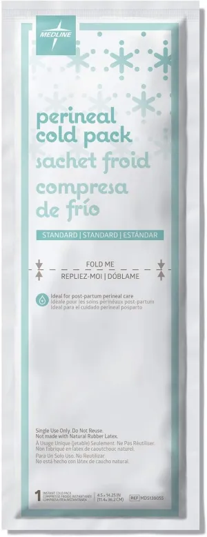 Medline Perineal Cold Packs for Postpartum Care (24 Count) Each Absorbent Pad is 4.5" x 14.25" Perfect for your After Delivery Postpartum Essentials Kit