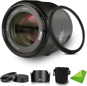 Meike 85mm F1.8 f/1.8 STM X-Mount Auto Focus Full Frame Lens for Fujifilm Fuji X-Mount Cameras X-Pro2 X-E3 X-T1 X-T2 X-T10 X-T20 X-A2 X-E2 X-E2S X-E1 X30 X70 X-M1 X-A1 XPro X-T4 X-T5 X-H2S