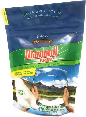 Melaleuca EcoSense Diamond Brite Automatic Dish Washer Detergent Packs 8.5oz — 20 Convenient Single–Use Packs