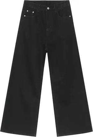 Men's Baggy Jeans Hip Hop Skater Jeans Vintage Dance Skateboard Pants Loose Fit Denim Jeans
