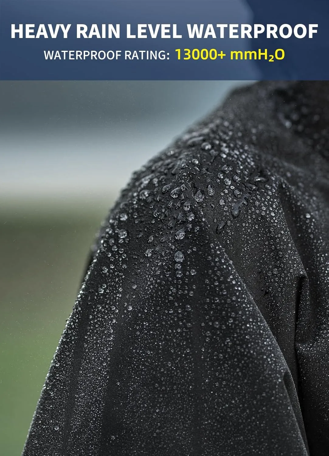Men's rainproof jacket with hood, waterproof, lightweight, activity long women's multi-functional raincoat