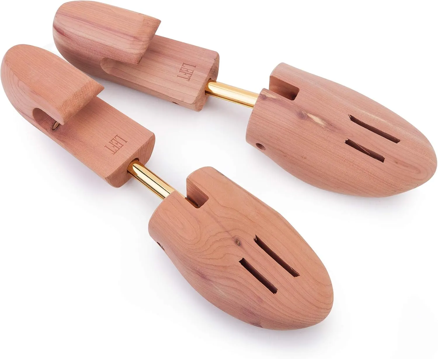Men's Red Cedar Wood Shoe Tree Single Tube 2 Packs