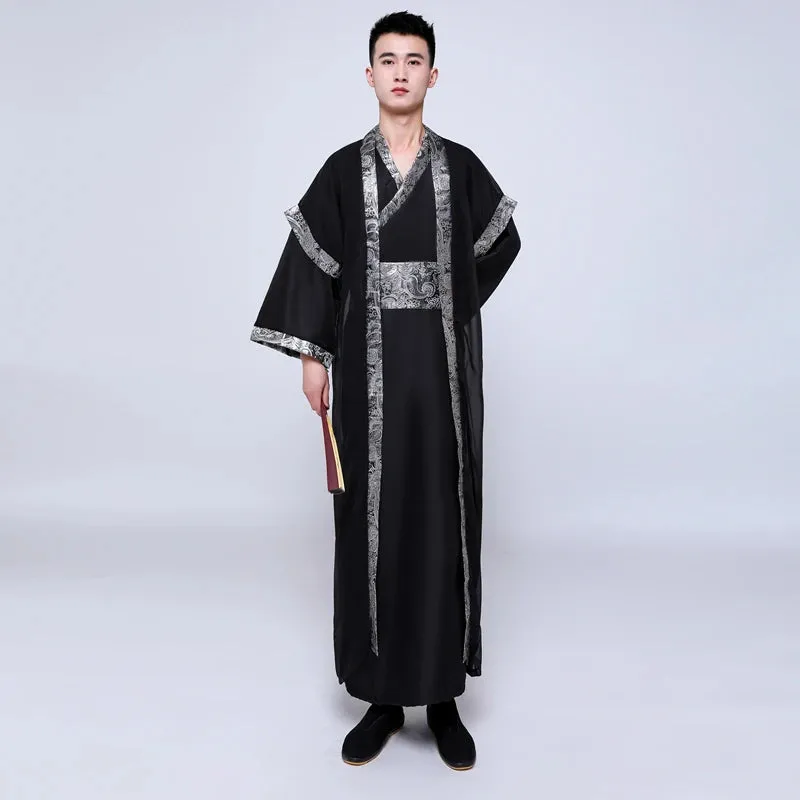 Men's Traditional Chinese Hanfu Dress New Year Performance Costume Han Dynasty Cosplay Robes
