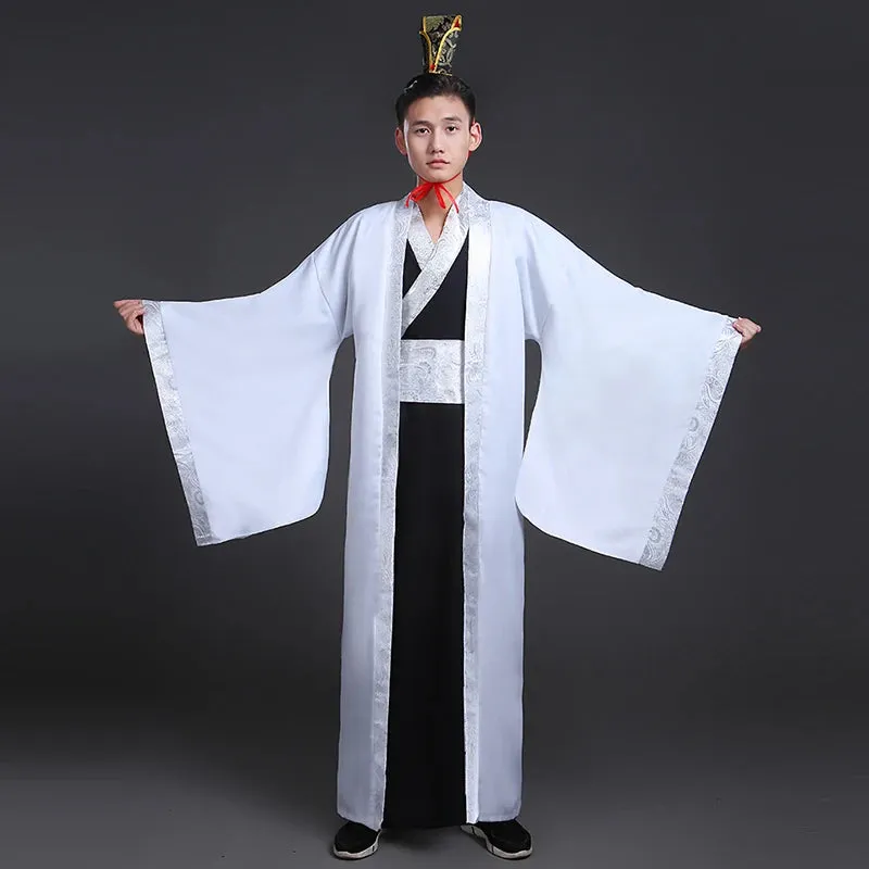 Men's Traditional Chinese Hanfu Dress New Year Performance Costume Han Dynasty Cosplay Robes