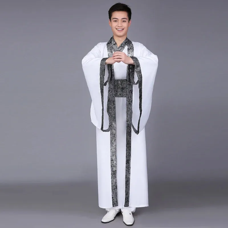 Men's Traditional Chinese Hanfu Dress New Year Performance Costume Han Dynasty Cosplay Robes