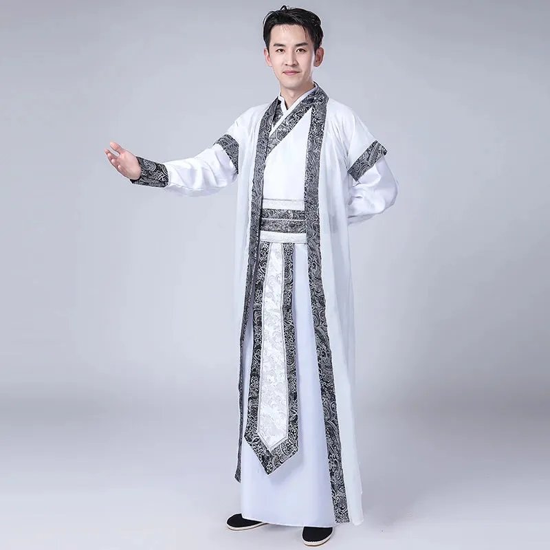Men's Traditional Chinese Hanfu Dress New Year Performance Costume Han Dynasty Cosplay Robes