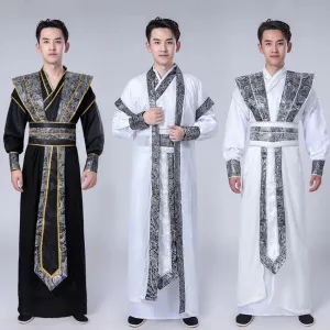 Men's Traditional Chinese Hanfu Dress New Year Performance Costume Han Dynasty Cosplay Robes
