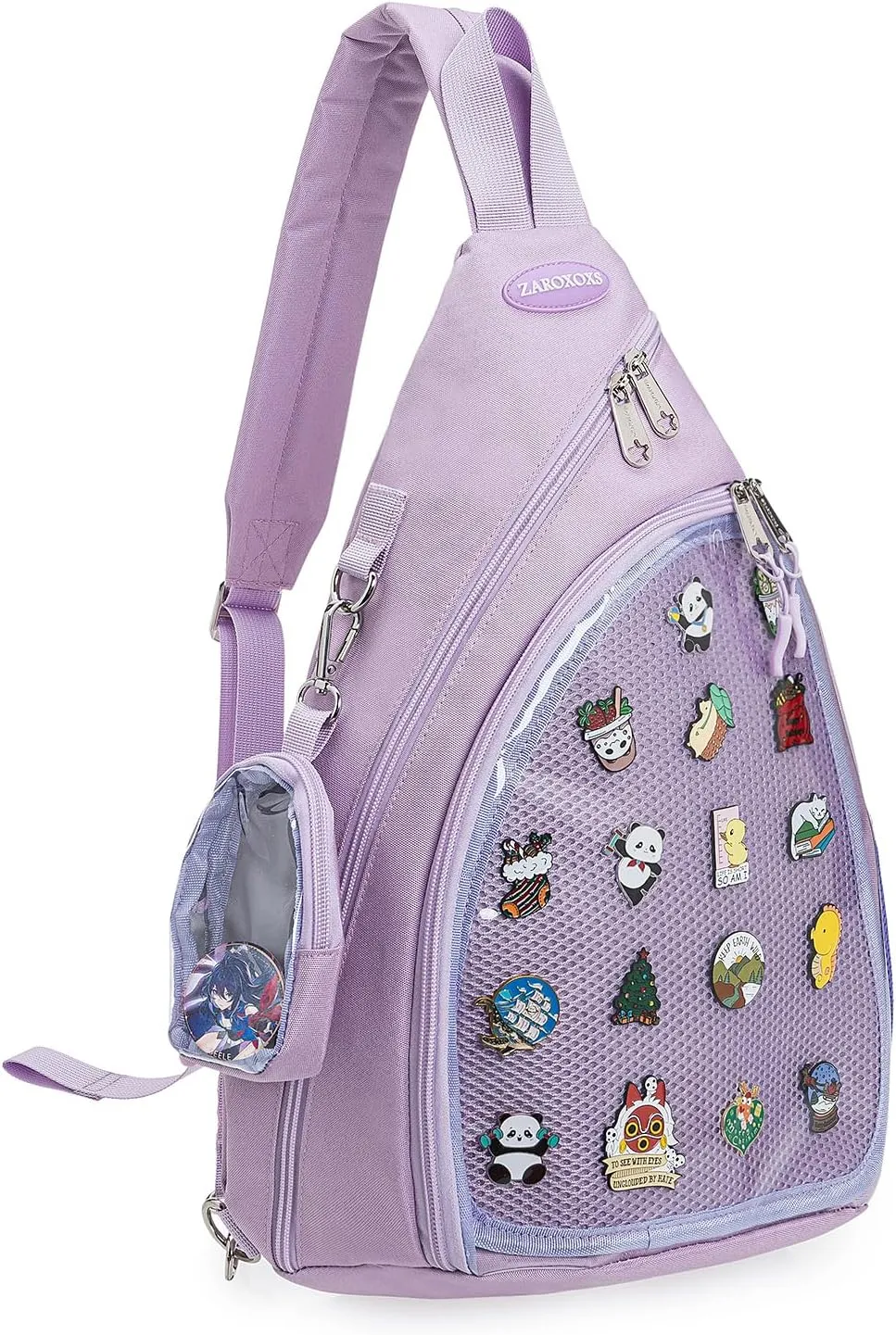Mens Womens Oxford Ita Bag Pin Display Chest Pack Single Shoulder Bag Sport Backpack Packs Hiking Daypack
