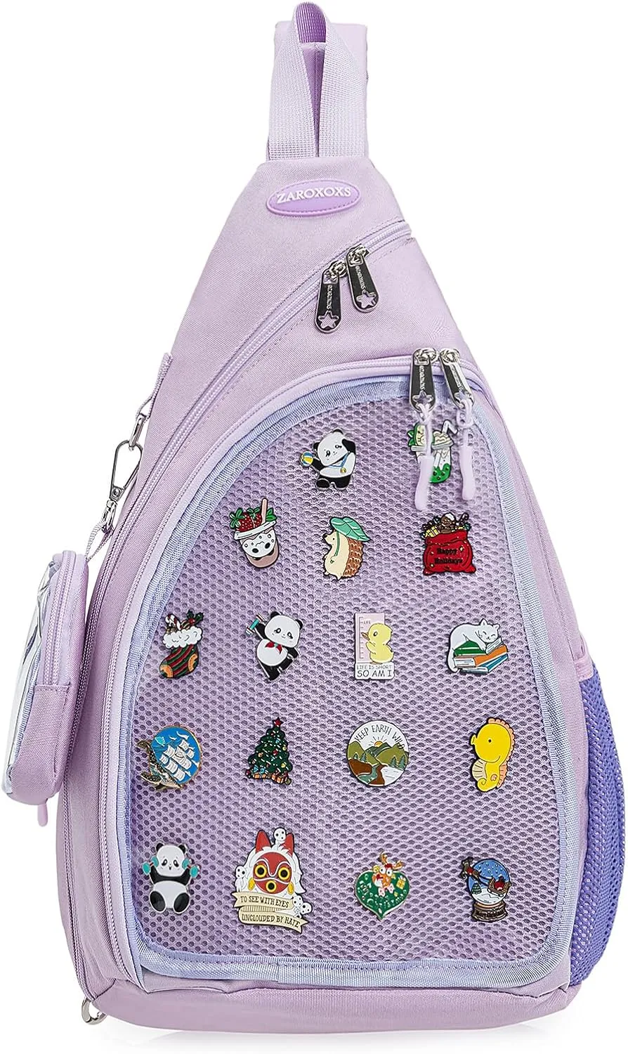 Mens Womens Oxford Ita Bag Pin Display Chest Pack Single Shoulder Bag Sport Backpack Packs Hiking Daypack