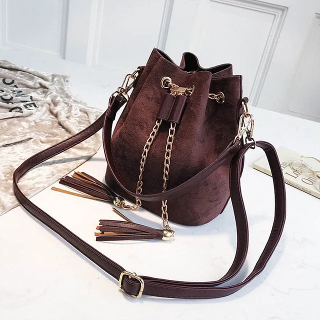 Messenger Handbags Mini Handbag Crossbody Tassel Bucket Bags PU Womens Cute 2019 Dream Small Mara's Bag Bolsos Functional Leather Rich collection Organizer