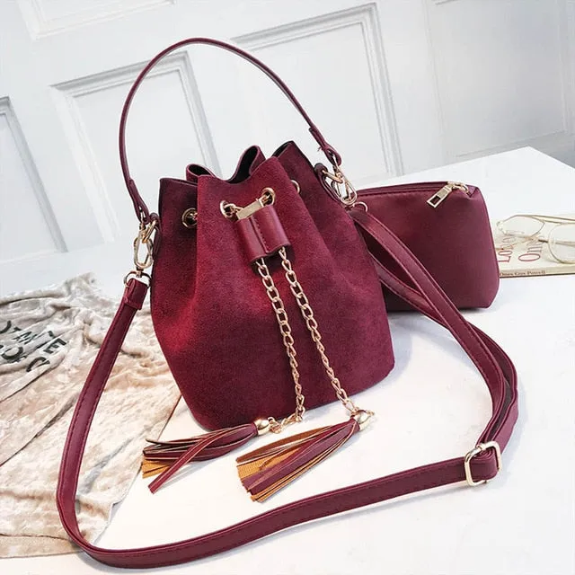 Messenger Handbags Mini Handbag Crossbody Tassel Bucket Bags PU Womens Cute 2019 Dream Small Mara's Bag Bolsos Functional Leather Rich collection Organizer