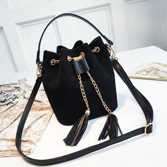 Messenger Handbags Mini Handbag Crossbody Tassel Bucket Bags PU Womens Cute 2019 Dream Small Mara's Bag Bolsos Functional Leather Rich collection Organizer