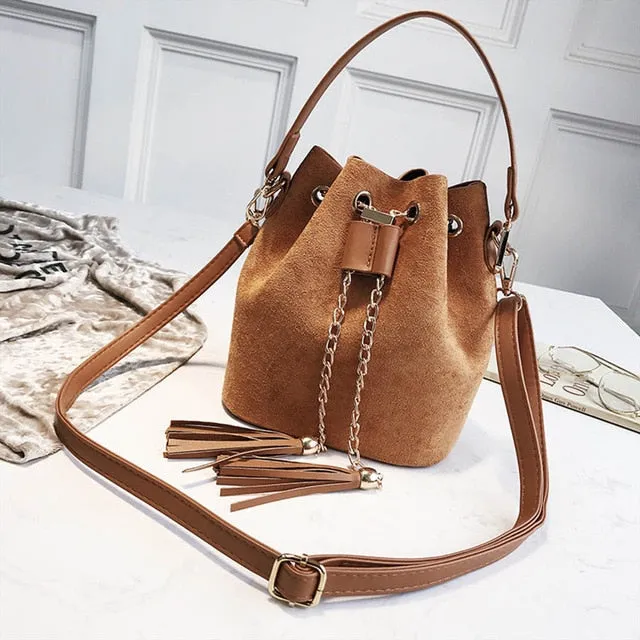 Messenger Handbags Mini Handbag Crossbody Tassel Bucket Bags PU Womens Cute 2019 Dream Small Mara's Bag Bolsos Functional Leather Rich collection Organizer