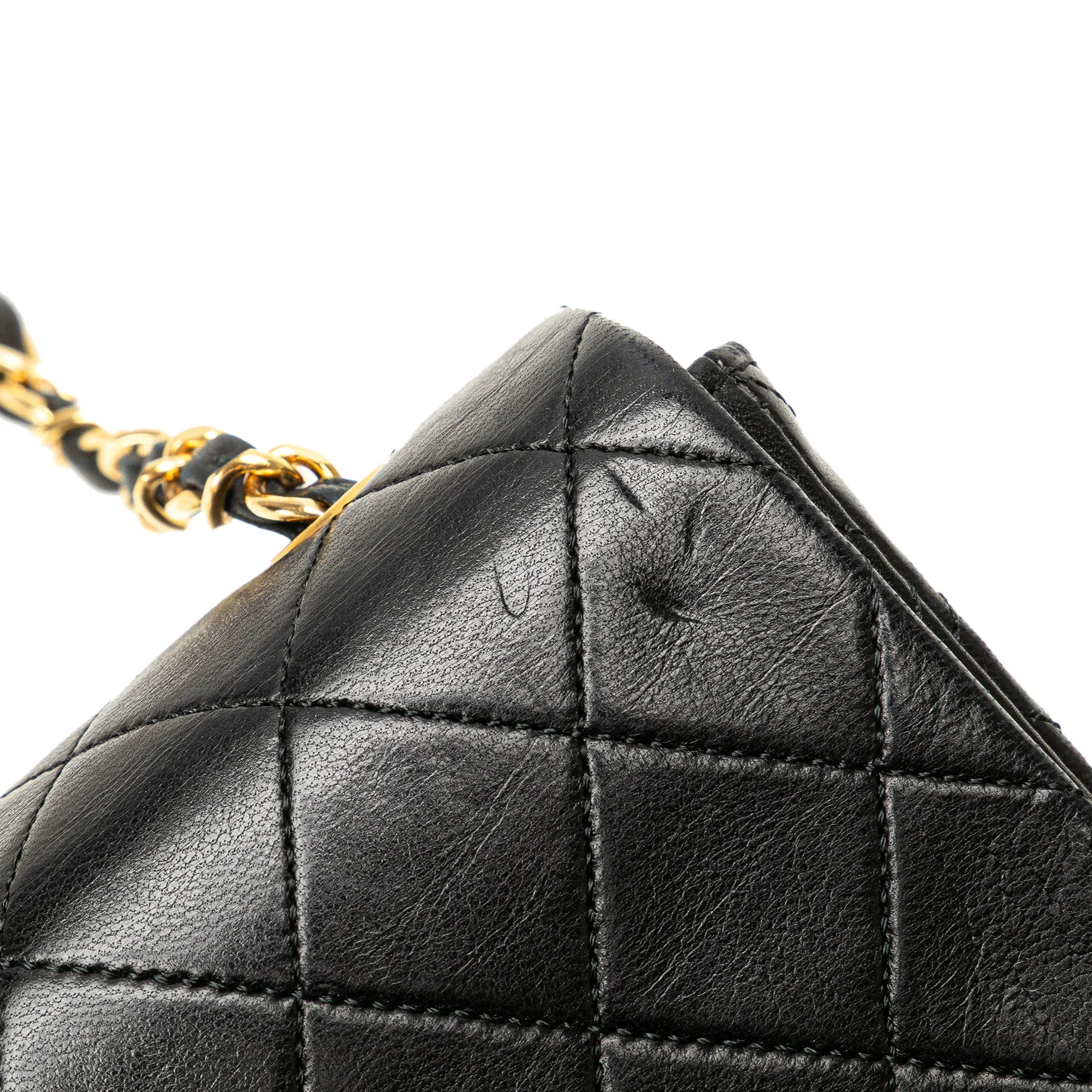 Mini CC Quilted Lambskin Full Flap