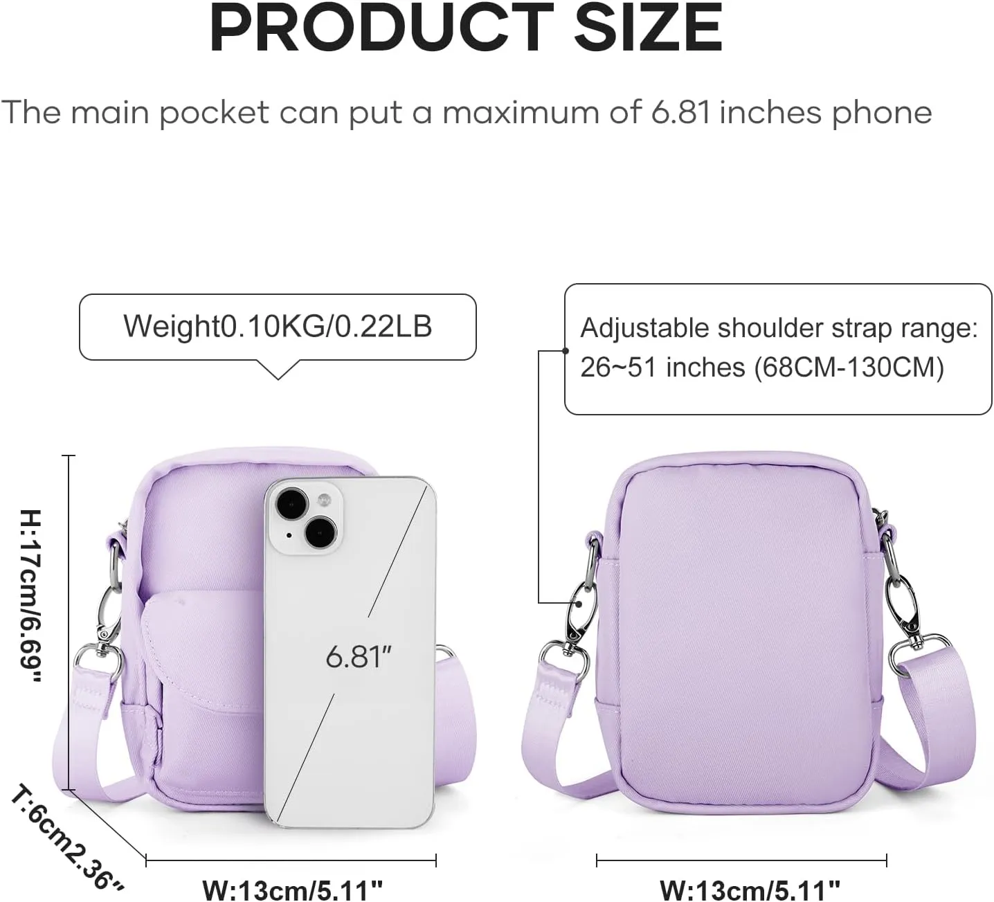Mini Crossbody Bag Small Shoulder Bag For Women, Girls Mini Messenger Satchel Bag