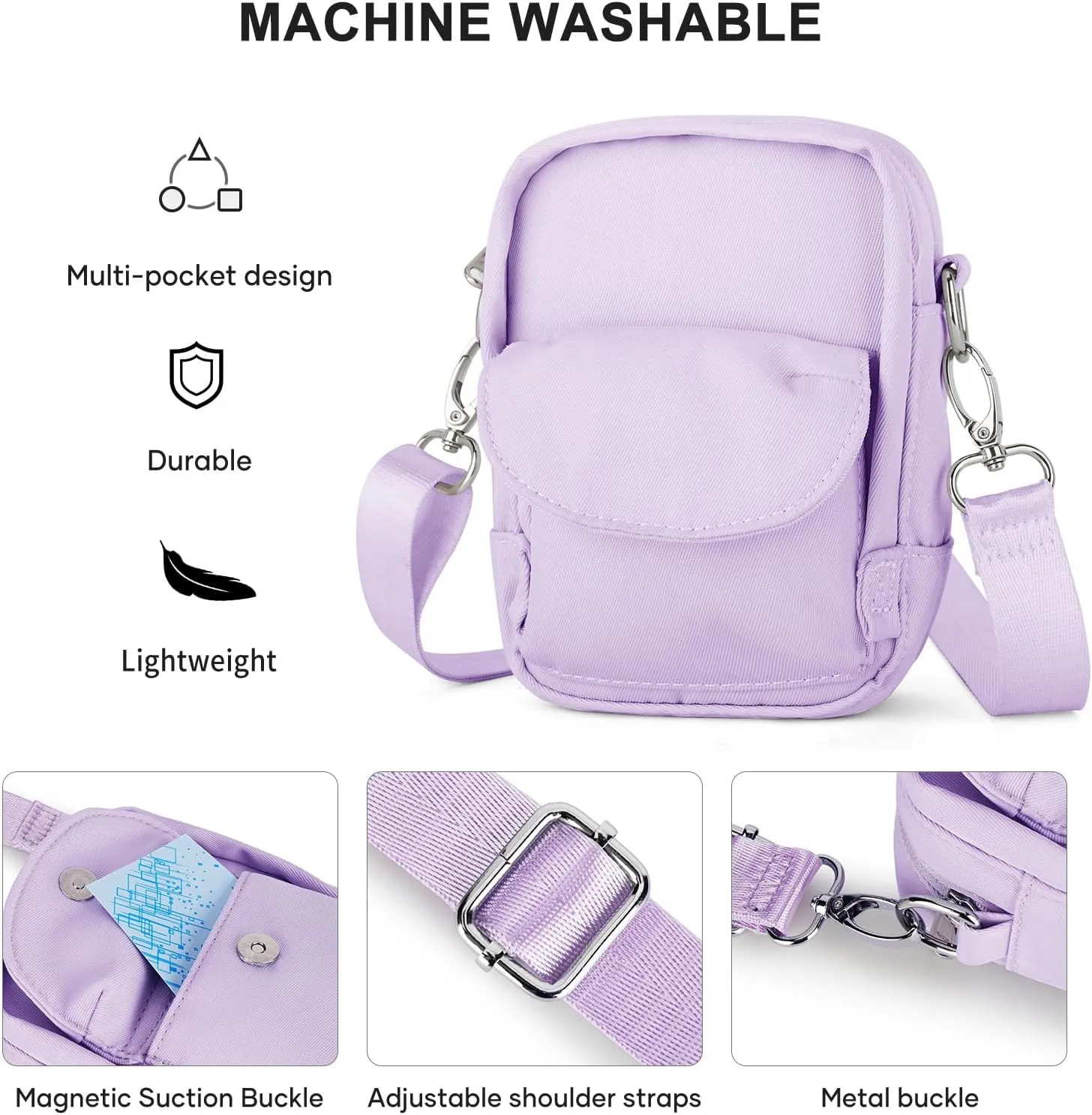 Mini Crossbody Bag Small Shoulder Bag For Women, Girls Mini Messenger Satchel Bag