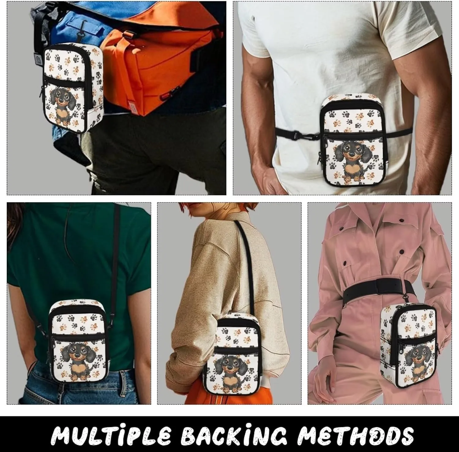Mini Crossbody Shoulder Sling Bag Multi-Function Travel Pouch Bag Lightweight Stylish Cellphone Purse Wallet