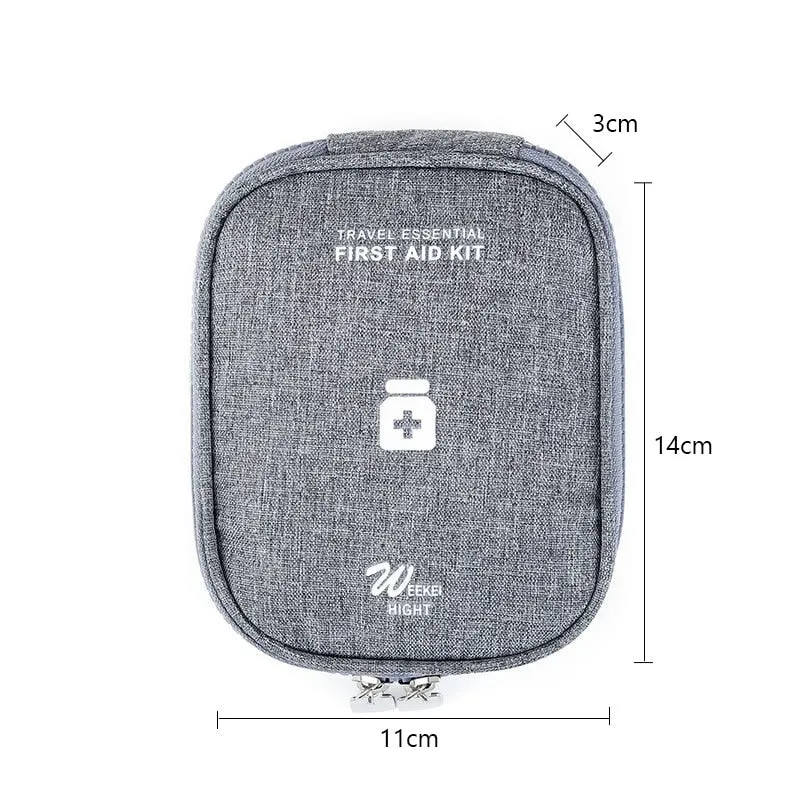 Mini Portable Medicine Storage Bag Camping Outdoor Travel First Aid Kit Medicine Bags Organizer Emergency Survival Bag Pill Case