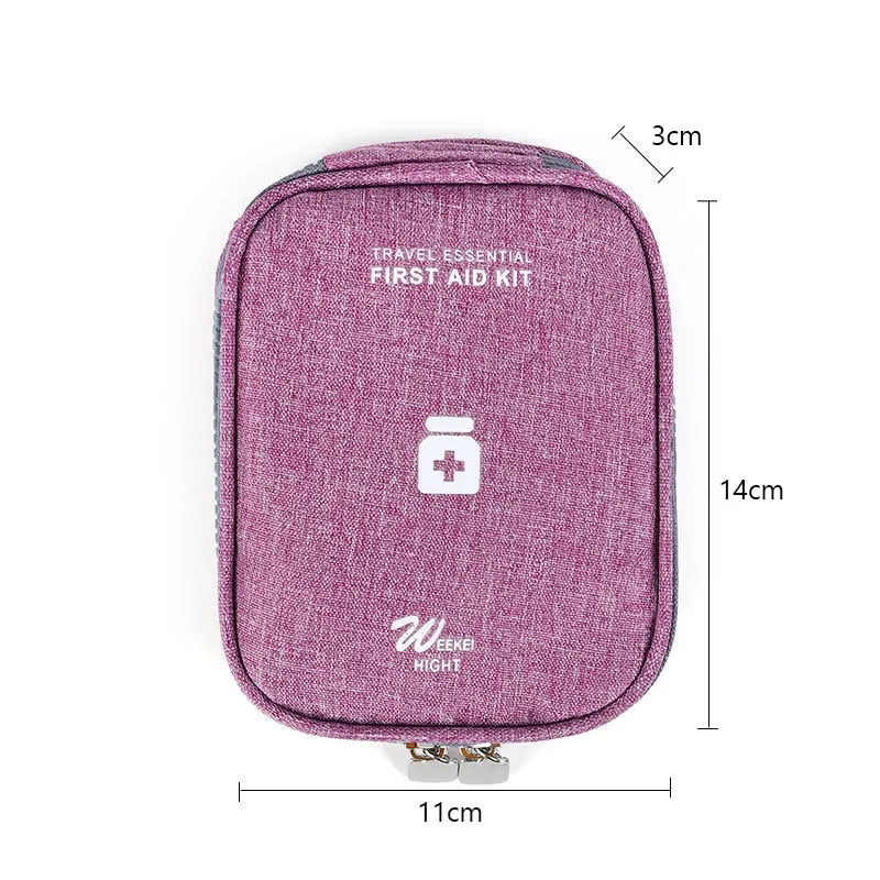 Mini Portable Medicine Storage Bag Camping Outdoor Travel First Aid Kit Medicine Bags Organizer Emergency Survival Bag Pill Case