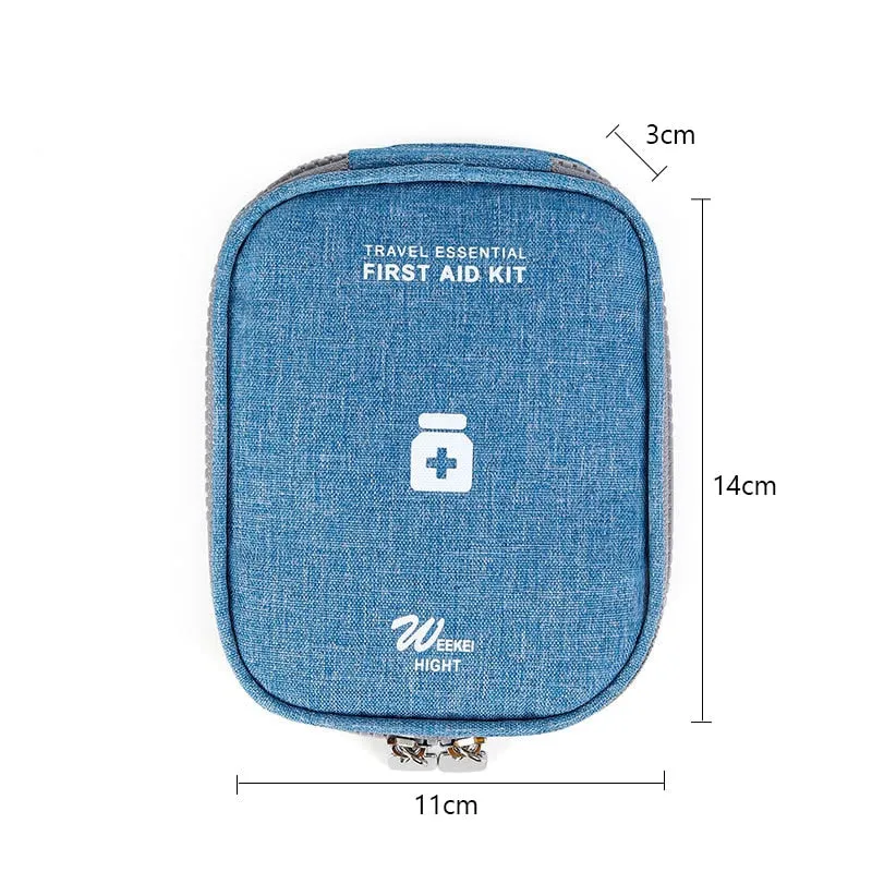 Mini Portable Medicine Storage Bag Camping Outdoor Travel First Aid Kit Medicine Bags Organizer Emergency Survival Bag Pill Case