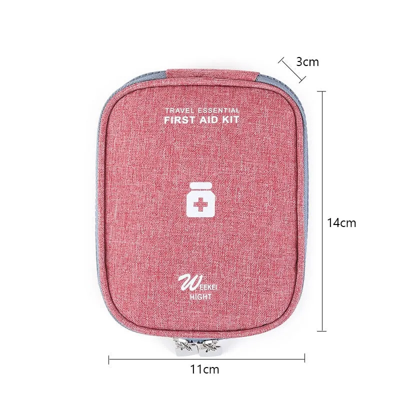 Mini Portable Medicine Storage Bag Camping Outdoor Travel First Aid Kit Medicine Bags Organizer Emergency Survival Bag Pill Case